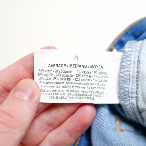 Gloria Vanderbilt Light Blue Denim Whisker Jeans Amanda Slim -4 Average 29.5/31- - Picture 6 of 10